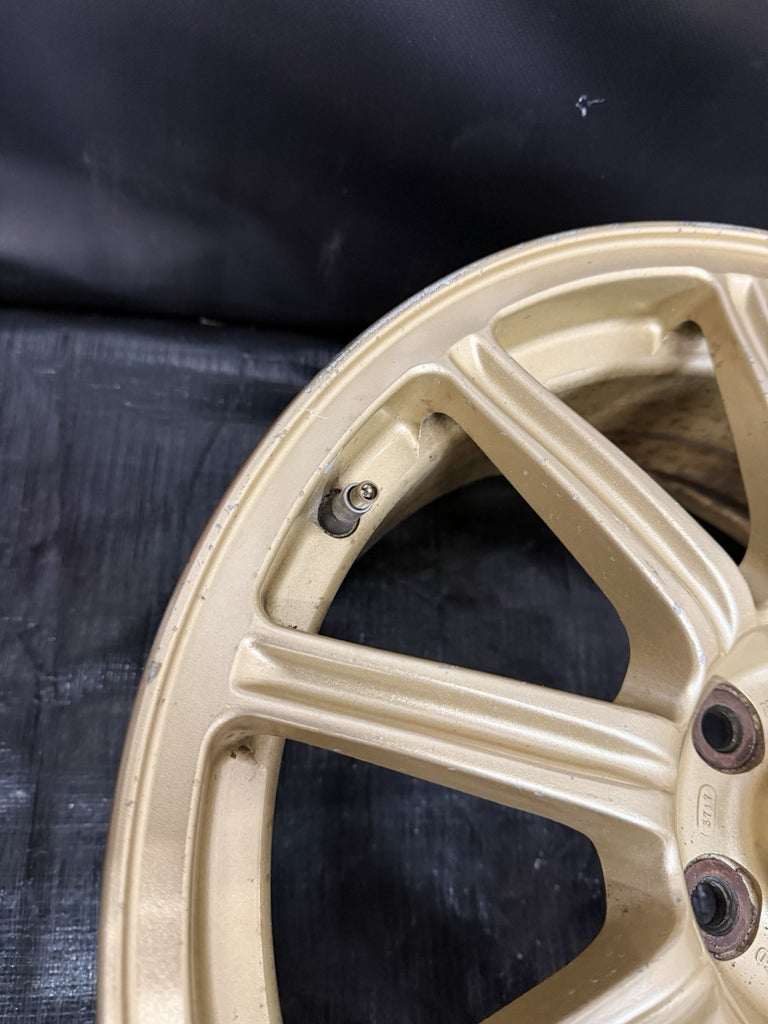 2004 Subaru Impreza WRX STi Factory Gold BBS Wheel 5x100 OEM #5156371