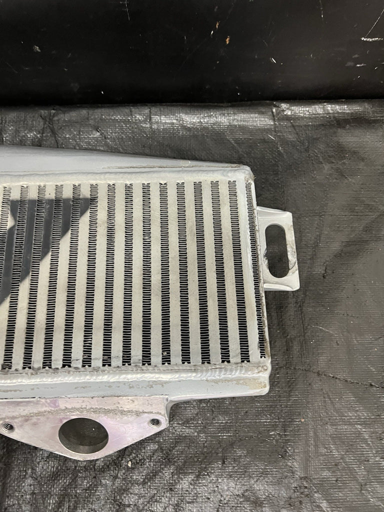 2002-2007 Subaru WRX STi Mishimoto Top-Mount Intercooler Silver Red Hose #518682