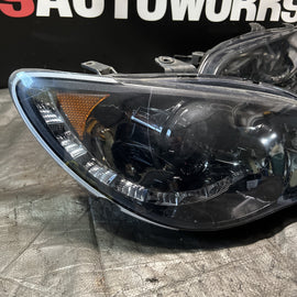 2006-2007 Subaru Impreza WRX STi Headlights W/Led Strip Black Housings #519516