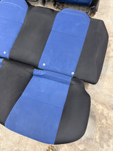 Load image into Gallery viewer, 2002-2007 SUBARU WRX STI OEM BLUE ALCANTARA SEAT SEATS SET FRONT &amp; REAR #525182