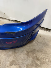 Load image into Gallery viewer, 2004-2005 SUBARU WRX STI OEM FRONT BUMPER ASSEMBLY WRB WORLD RALLY BLUE #500989