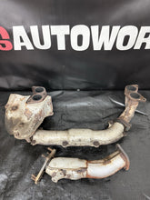 Load image into Gallery viewer, 04-21 SUBARU WRX STI OEM EXHAUST MANIFOLD HEADER &amp; UPPIPE STOCK #500989