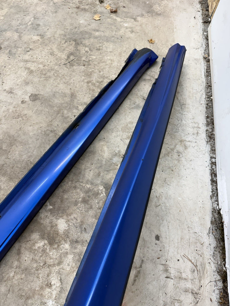 2002-2007 Subaru WRX STI LH & RH Side Skirts Rocker Panel Blue OEM PAIR #500989