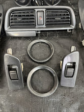 Load image into Gallery viewer, 2004 Subaru WRX STI SPT Carbon Fiber Interior Trim Bezel Set OEM INCOMPLETE