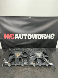 2004-2007 SUBARU WRX STI RADIATOR COOLING FANS ASSEMBLY SET LH/RH OEM #518682