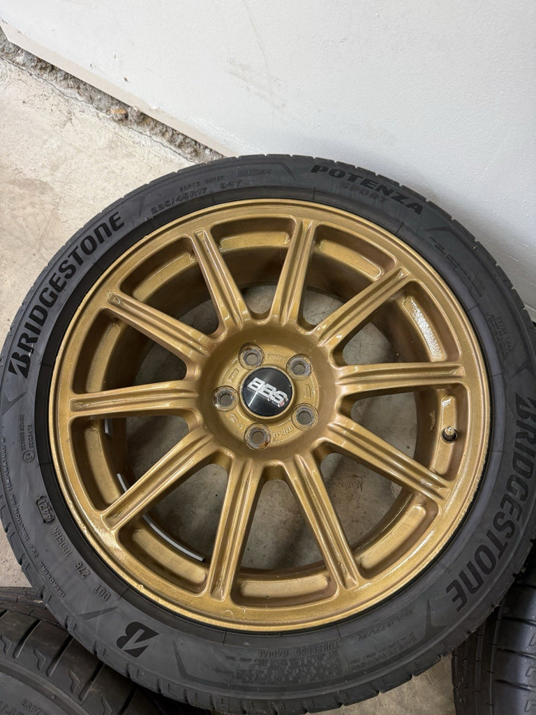 2004 Subaru WRX STi 5x100 BBS OEM Forged Wheels & Tires