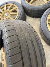 Load image into Gallery viewer, 2004 Subaru WRX STi 5x100 BBS OEM Forged Wheels &amp; Tires