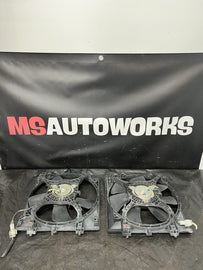 2004-2007 SUBARU WRX STI RADIATOR COOLING FANS ASSEMBLY SET LH/RH OEM #524656
