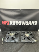 Load image into Gallery viewer, 08-14 SUBARU WRX STI OEM RADIATOR COOLING FAN SET 9 11 BLADE LEFT RIGHT #525671