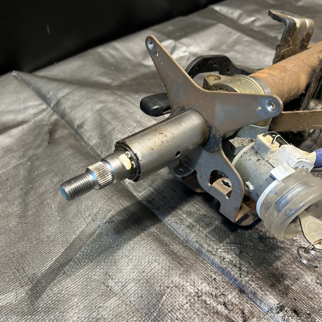 2004 SUBARU WRX STI OEM STEERING COLUMN W/IGNITION KEYS COMPLETE ASSEMBLY#501207