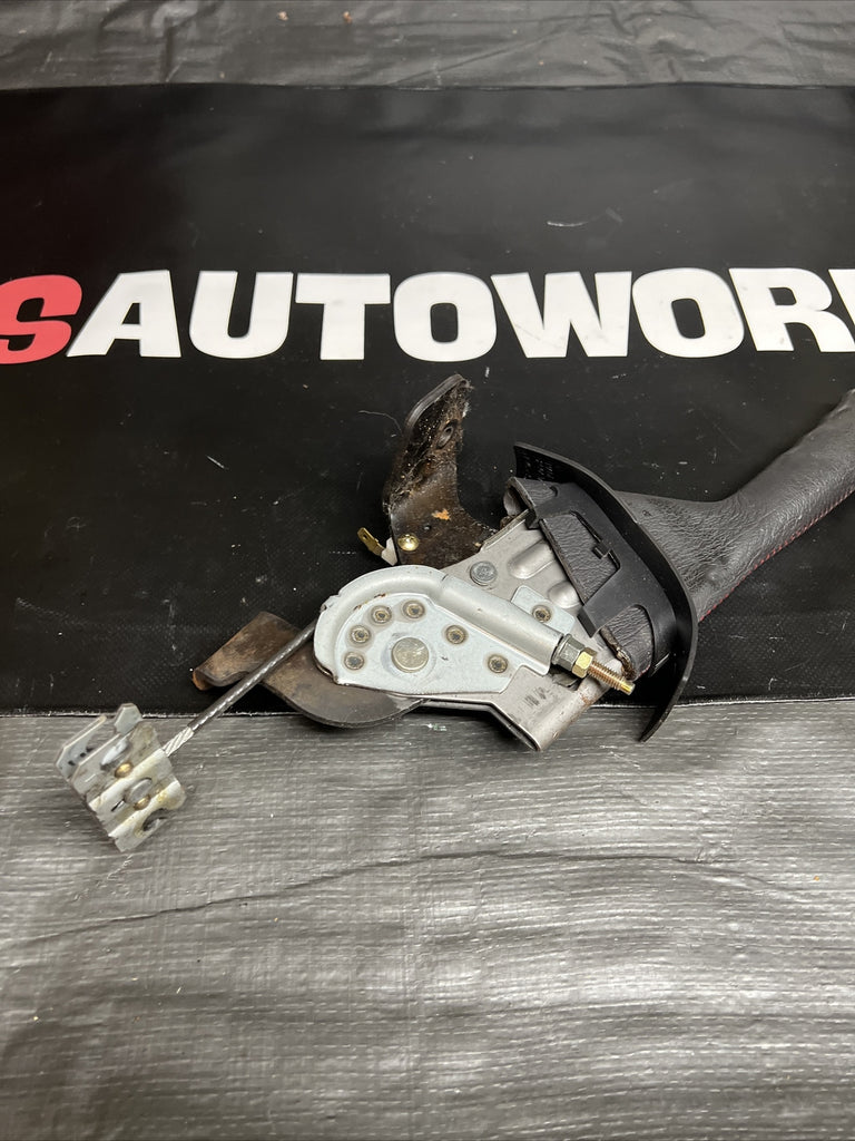 2004 Subaru Impreza WRX STi Ebrake Handle Red Stitched #3
