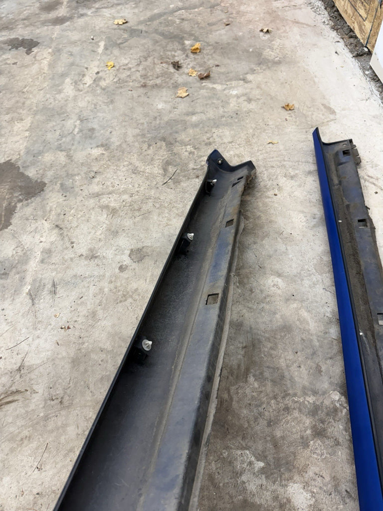 2002-2007 Subaru WRX STI LH & RH Side Skirts Rocker Panel Blue OEM PAIR #500989