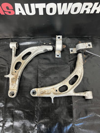 04-07 SUBARU WRX STI OEM FRONT LOWER ALUMINUM CONTROL ARMS PAIR #500989