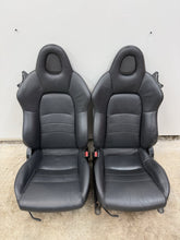 Load image into Gallery viewer, 2000-2005 Honda S2000 Seat Set Leather OEM AP1 AP2 S2K Black