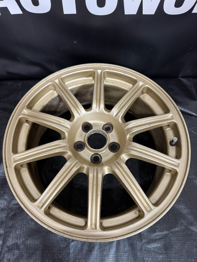 2004 Subaru Impreza WRX STi Factory Gold BBS Wheel 5x100 OEM #5156373