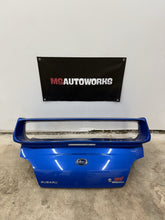 Load image into Gallery viewer, 2002-2007 SUBARU WRX STI OEM TRUNK &amp; SPOILER WRB WORLD RALLY BLUE #525182