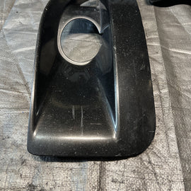 OEM 04-05 Subaru Impreza STi Fog Light Bezel Trim Pair Java Black USED #961