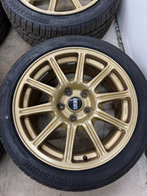 Load image into Gallery viewer, 2006-2007 Subaru WRX STi BBS Forged 17&quot; 5x114.3 Wheel Set Rim 17x8 #525182