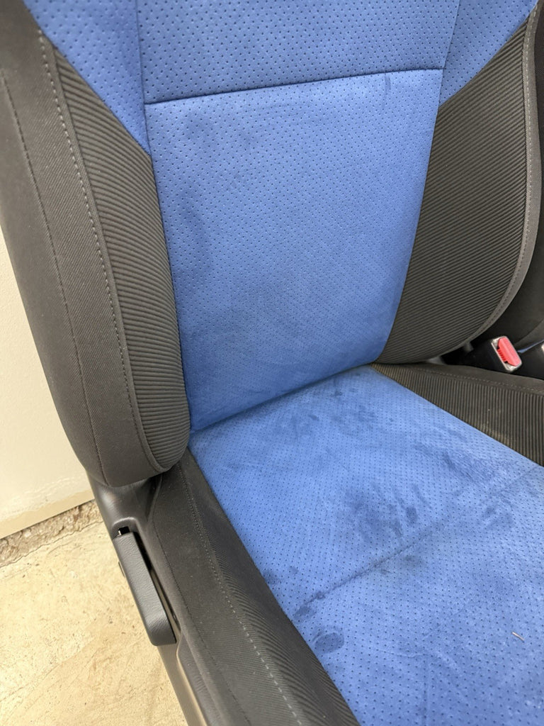 2002-2007 SUBARU WRX STI OEM BLUE ALCANTARA SEAT SEATS SET FRONT & REAR #525182