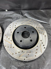 Load image into Gallery viewer, 2005-2017 Subaru WRX STi DBA Front Drilled &amp; Slotted Brake Rotors Set 5x114.3