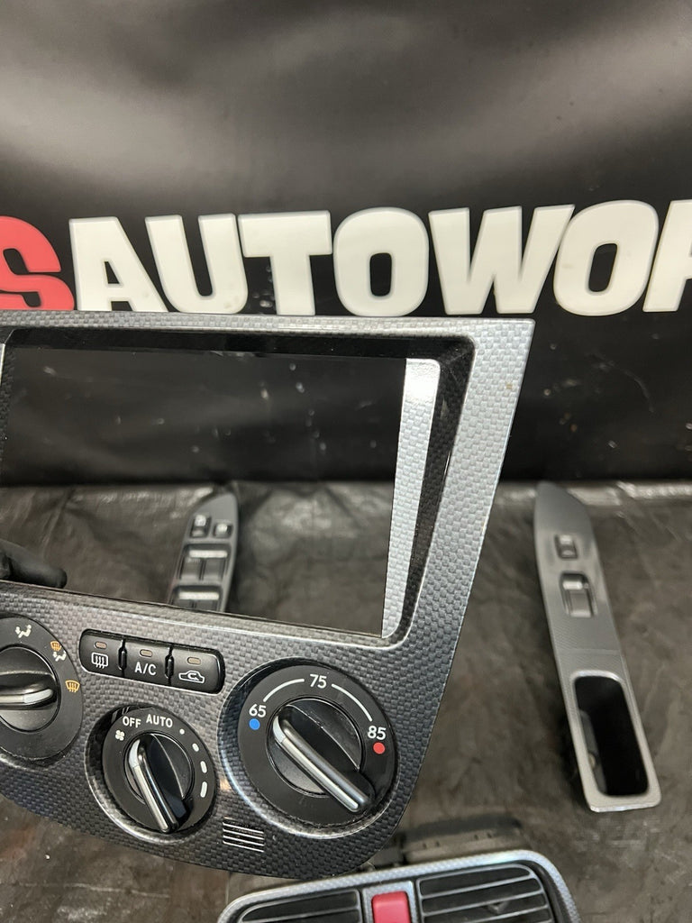 2004 Subaru WRX STI SPT Carbon Fiber Interior Trim Bezel Set OEM