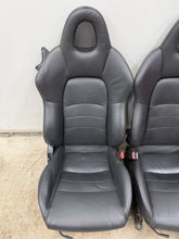 Load image into Gallery viewer, 2000-2005 Honda S2000 Seat Set Leather OEM AP1 AP2 S2K Black