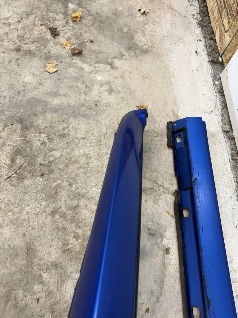 2002-2007 Subaru WRX STI LH & RH Side Skirts Rocker Panel Blue OEM PAIR #500989