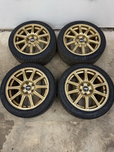 Load image into Gallery viewer, 2006-2007 Subaru WRX STi BBS Forged 17&quot; 5x114.3 Wheel Set Rim 17x8 #525182