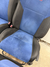 Load image into Gallery viewer, 2002-2007 SUBARU WRX STI OEM BLUE ALCANTARA SEAT SEATS SET FRONT &amp; REAR #525182