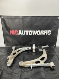 04-07 SUBARU WRX STI OEM FRONT LOWER ALUMINUM CONTROL ARMS PAIR #500989