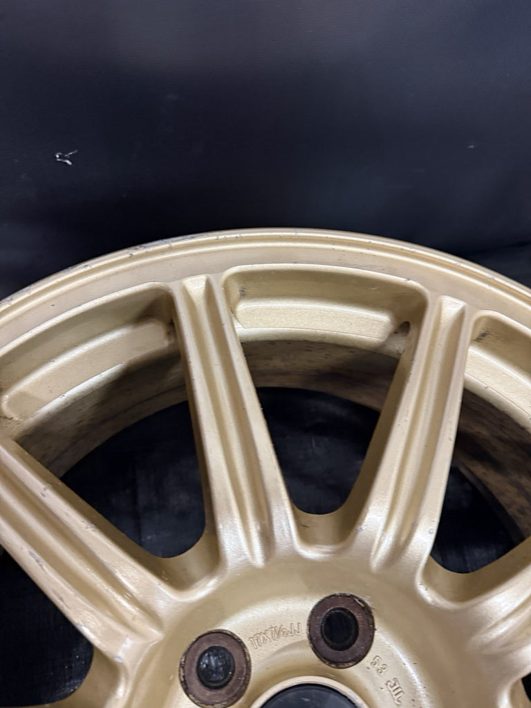 2004 Subaru Impreza WRX STi Factory Gold BBS Wheel 5x100 OEM #5156371