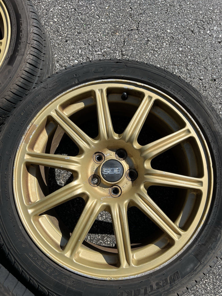 2004 Subaru WRX STi 5x100 BBS OEM Forged Wheels & Tires