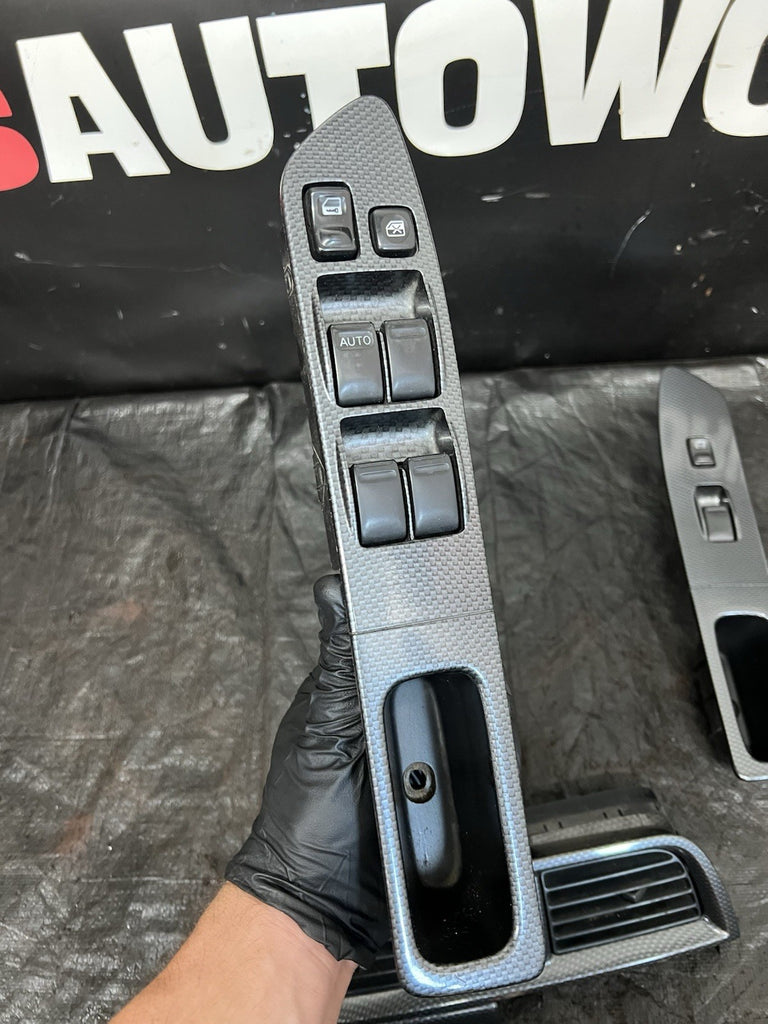 2004 Subaru WRX STI SPT Carbon Fiber Interior Trim Bezel Set OEM