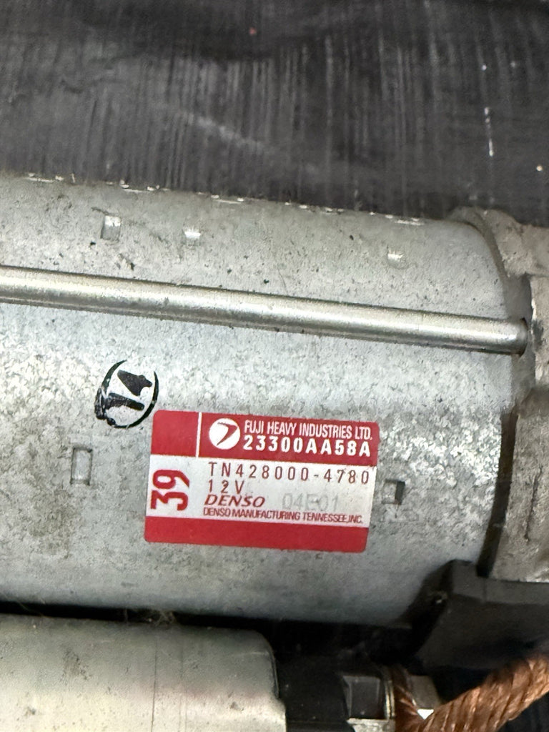 2007-2009 Subaru Legacy GT Spec B 6 Speed Manual Starter Motor 23300AA58A