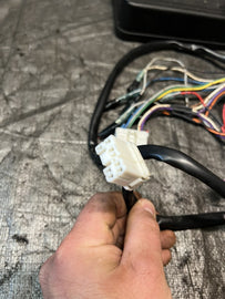 02-07 SUBARU WRX STI IMPREZA SUBWOOFER UNDER SEAT WITH HARNESS OEM #506192