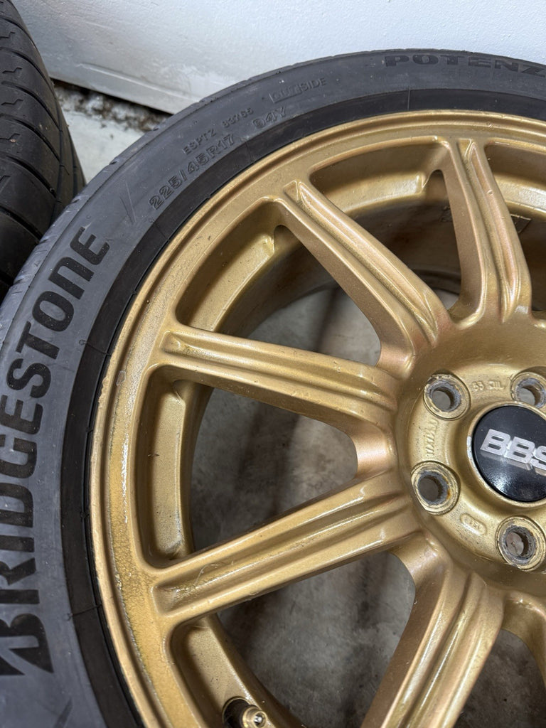 2004 Subaru WRX STi 5x100 BBS OEM Forged Wheels & Tires