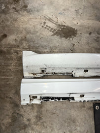 2002-2007 Subaru WRX STI LH & RH Side Skirt Rocker Panel White OEM PAIR #522560