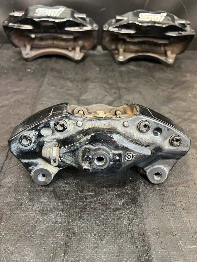 2008-2017 Subaru WRX STi EJ257 Front and Rear Brembos Caliper Set #525671
