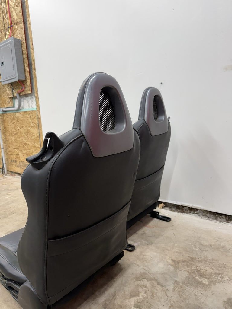 2000-2005 Honda S2000 Seat Set Leather OEM AP1 AP2 S2K Black