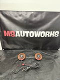 2002-2007 Subaru WRX STI Red Hella Horns with Harness & Bracket #500989