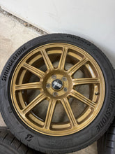 Load image into Gallery viewer, 2004 Subaru WRX STi 5x100 BBS OEM Forged Wheels &amp; Tires