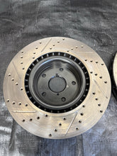 Load image into Gallery viewer, 2005-2017 Subaru WRX STi DBA Front Drilled &amp; Slotted Brake Rotors Set 5x114.3