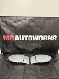 2004-2005 SUBARU WRX STI FOG LIGHT COVERS OEM PLATINUM SILVER METALLIC #524656