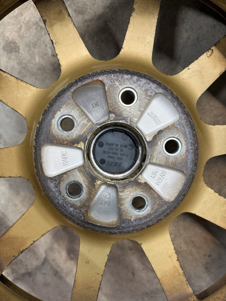 2006-2007 Subaru WRX STi BBS Forged 17" 5x114.3 Wheel Set Rim 17x8 #525182