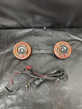 Load image into Gallery viewer, 2002-2007 Subaru WRX STI Red Hella Horns with Harness &amp; Bracket #500989