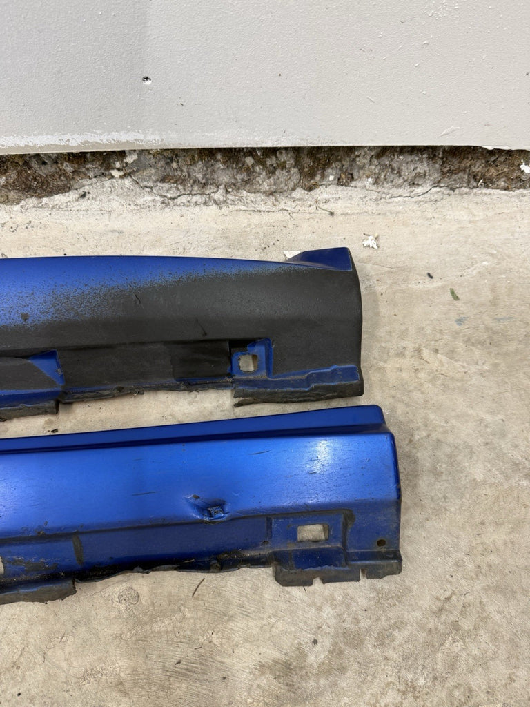 2002-2007 Subaru WRX STI LH & RH Side Skirts Rocker Panel Blue OEM PAIR #500989