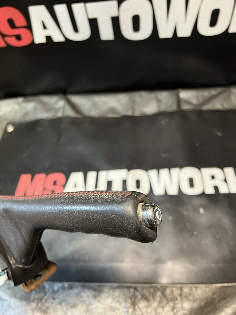2004 Subaru Impreza WRX STi Ebrake Handle Red Stitched #516938