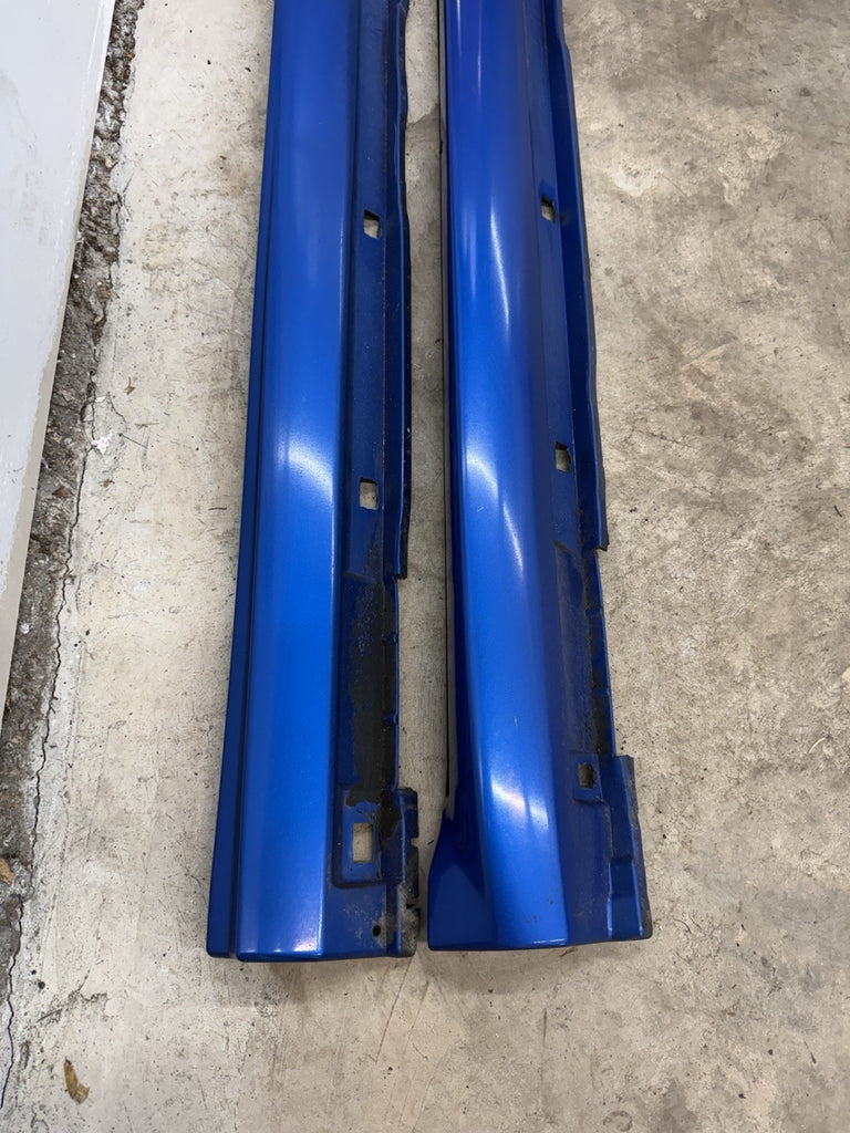 2002-2007 Subaru WRX STI LH & RH Side Skirts Rocker Panel Blue OEM PAIR #525182