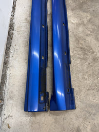 2002-2007 Subaru WRX STI LH & RH Side Skirts Rocker Panel Blue OEM PAIR #525182