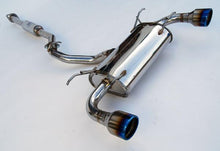 Load image into Gallery viewer, Invidia Subaru BRZ / Scion FRS Q300 w/ Rolled Titanium Tips Cat- Back Exhaust (Blue Edge)